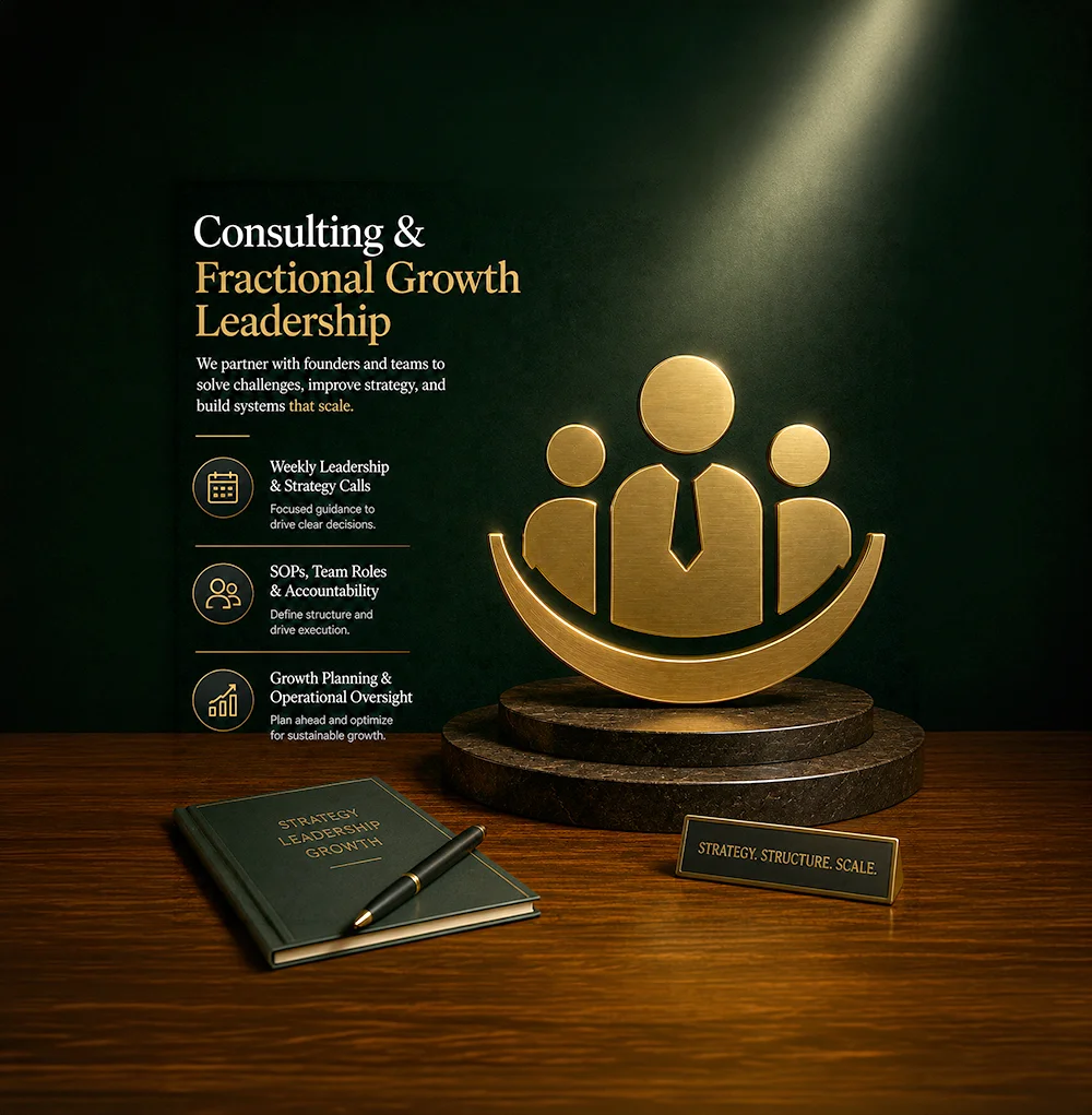 Consulting and fractional growth leadership services for founders and teams by Hatana Marketing